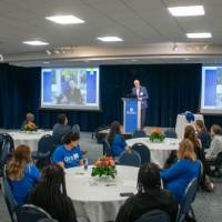 Photo of the room during remarks